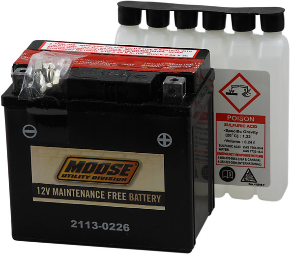 Moose Offroad - 21130226 - AGM Battery - YTX5L-BS