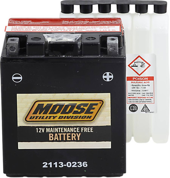 Moose Offroad - 21130236 - AGM Battery - YTX14AHL-BS