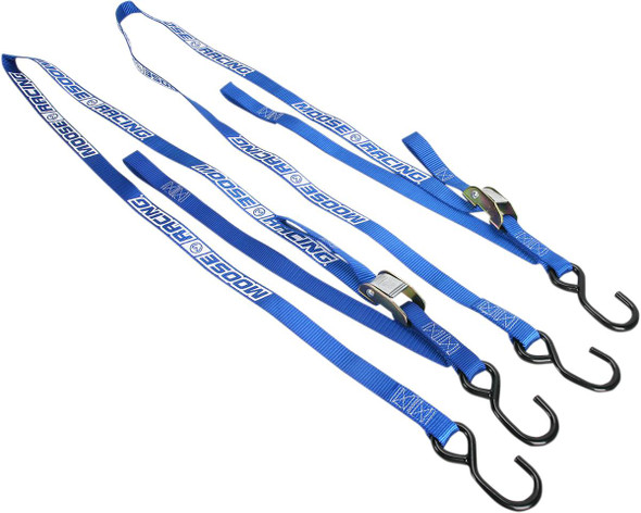 Moose Offroad - 39200304 - Soft-Tie Tie-Downs - Blue