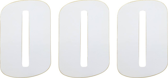 Moose Offroad - 43100670 - Race Number 0 - White - 6"