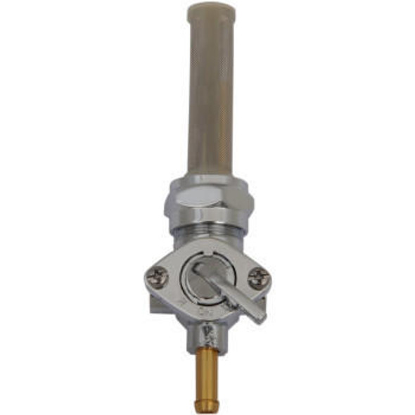 Drag Specialties - 22MM Straight Spigot Fuel Petcock - Chrome