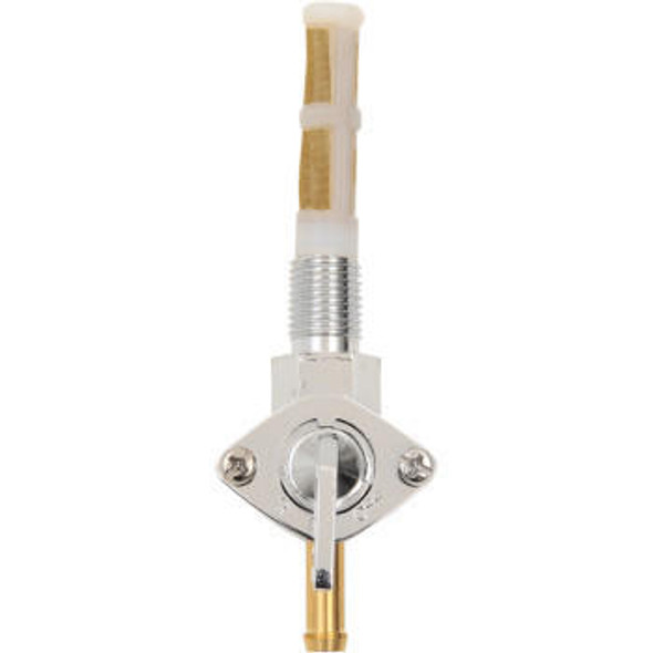 Drag Specialties - Straight Fuel Outlet 1/4" NPT Petcock - Chrome