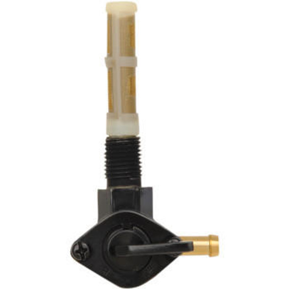 Drag Specialties - 90° Fuel Outlet 1/4" NPT Petcock - Gloss Black