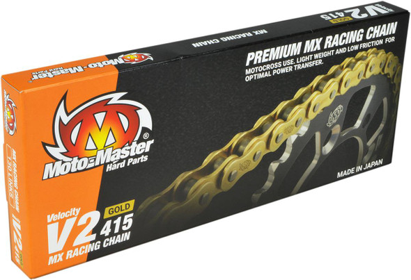 Moto-Master - 12200446 - V2 415 - Drive Chain - 130 Links - Gold