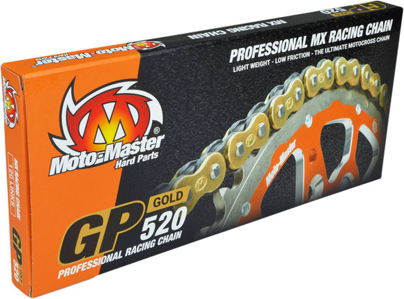 Moto-Master - 12200451 - GP 520 - Drive Chain - 118 Links - Gold Moto-Master - 12200451 - GP 520 - Drive Chain - 118 Links - Gold