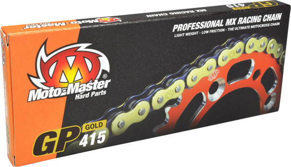Moto-Master - 12210414 - GP 415 - Drive Chain - 134 Links - Gold Moto-Master - 12210414 - GP 415 - Drive Chain - 134 Links - Gold