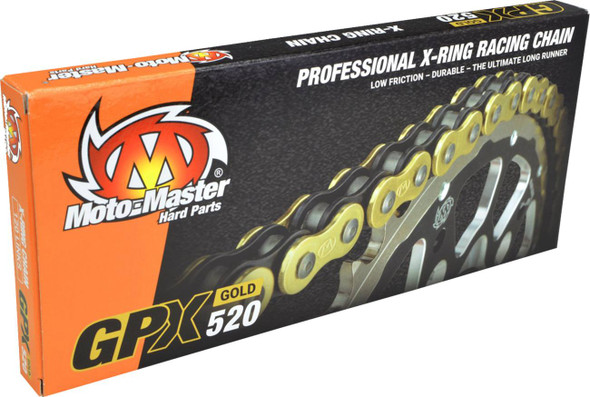 Moto-Master - 12220631 - GPX 520 - Drive Chain - 120 Links - Gold Moto-Master - 12220631 - GPX 520 - Drive Chain - 120 Links - Gold