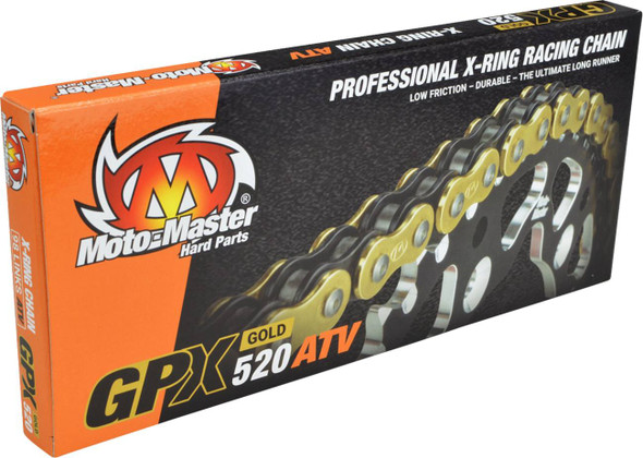 Moto-Master - 12220733 - GPX 520 ATV - Drive Chain - 98 Links - Gold Moto-Master - 12220733 - GPX 520 ATV - Drive Chain - 98 Links - Gold