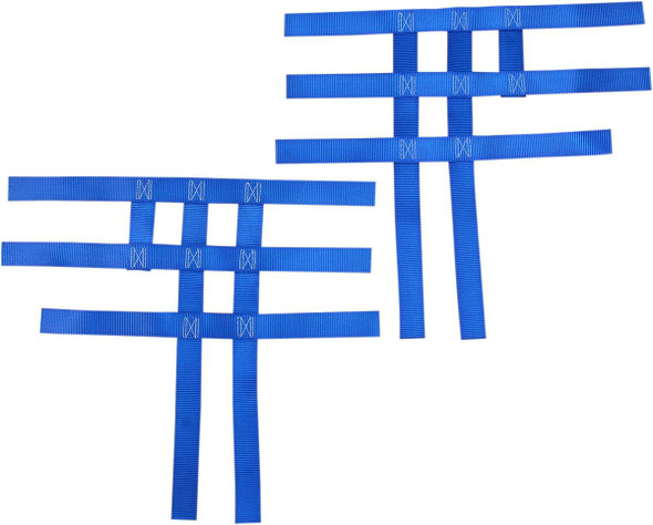 Motorsport Products - 05300576 - Nerf Bar Net - Blue - Yamaha/Honda