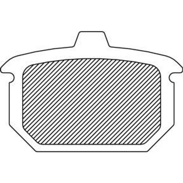 Drag Specialties - Sintered Metal Rear Brake Pads (Repl. OEM# 44209-82)