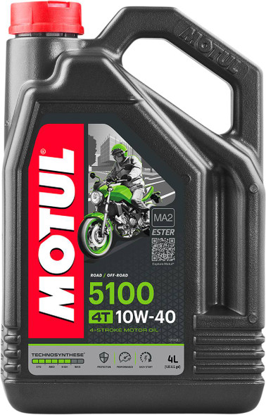 Motul - 36010060 - 5100 4T Synthetic Blend Oil - 10W-40 - 4L