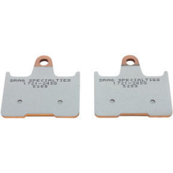 Drag Specialties - Premium Sintered Metal Rear Brake Pads fits '15-'20 Sportster Models (Repl. OEM# 41300053)