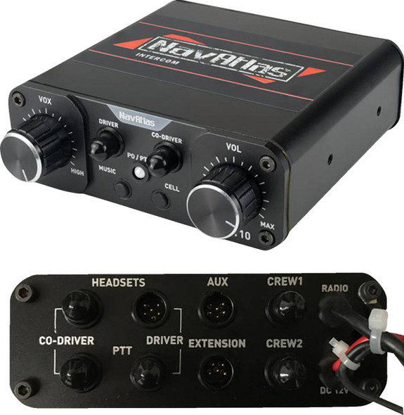 Navatlas - 44020984 - Intercom/Radio and Headset Kit - 4-Seat - Black