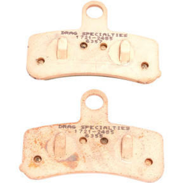 Drag Specialties - Premium Sintered Metal Front Brake Pads fits '08-'17 Dyna Models (Repl. OEM# 46363-11)