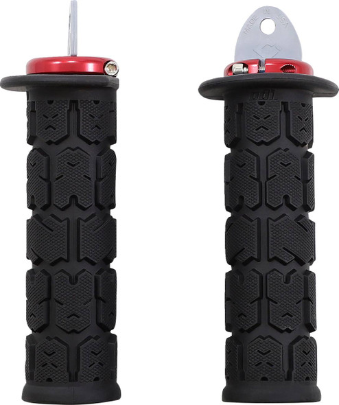 Odi - 06302881 - Rogue ATV/PWC Grips - Black/Red
