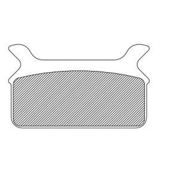 Drag Specialties - Organic Aramid Fiber Rear Brake Pads fits '86-'99 Touring Models (Repl. OEM# 42957-86A, 43957-86B/E)