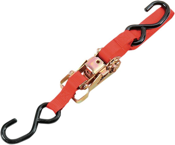 Parts Unlimited - 131021 - Heavy-Duty Ratchet Tie-Down - 1" x 6' - Red