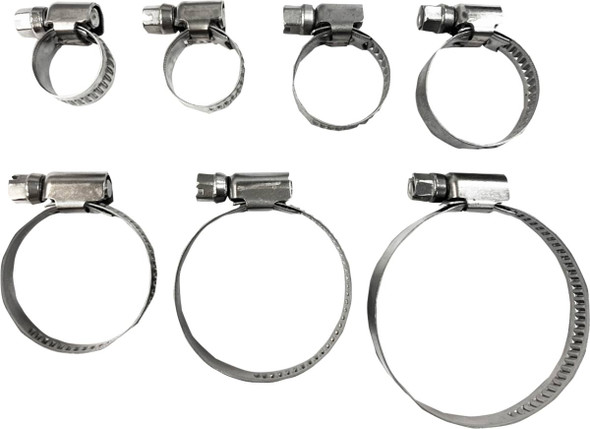 Parts Unlimited - 24020266 - Hose Clamps - Embossed - 8-12 mm - 10 Pack