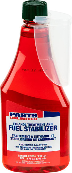 Parts Unlimited - 37070021 - Fuel Treatment and Stabilizer - 12 US fl oz.
