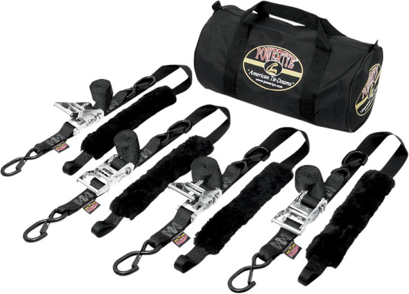 Powertye Mfg. - 39200137 - Fat Strap Trailer Kit - Black
