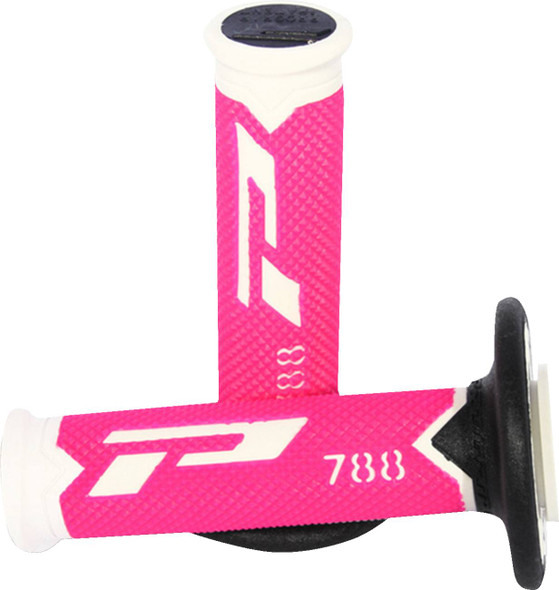 Pro Grip - 06301646 - Cross Triple Density 788 Grips - White/Pink/Black