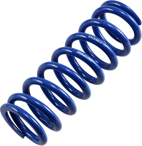 Race Tech - 13120291 - Shock Spring - Rear - Blue - Race Series - Spring Rate 336 lb/in