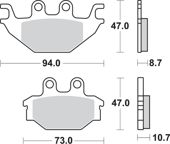 Sbs - 17211637 - Off-Road Sintered Brake Pads