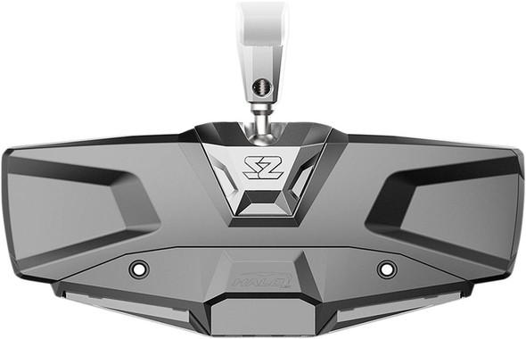 Seizmik - 06401408 - Mirror - Halo R - Rear View w/LED Cabin Light - Rectangle - Silver w/Silver Bezel - 1.875"/2" ROPS