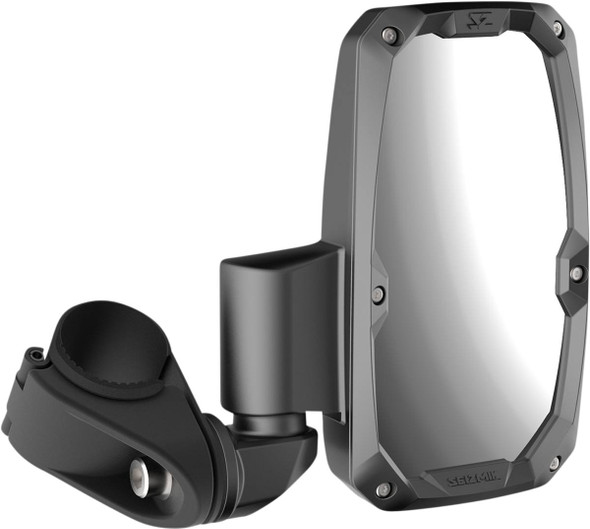 Seizmik - 06401480 - Mirrors - Embark - Side View - Rectangle - Black - 1.75" ROPS - Pair