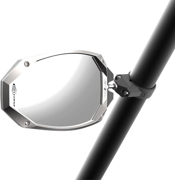Seizmik - 06401485 - Mirrors - Photon - Side View - Oval - Black/Silver - 1.75" ROPS - Pair
