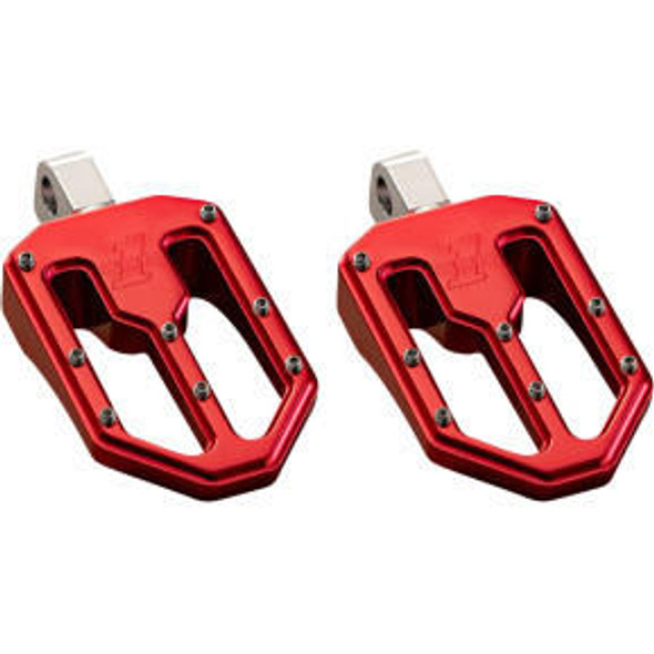  Pro-One - Pro Peg Series Red Moto V1 Billet Footpegs 