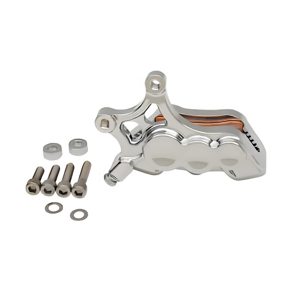 Arlen Ness - Chrome Six-Piston Differential Bore Front Brake Caliper for 14" Oversize Rotors