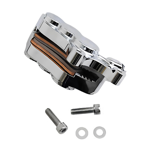 Arlen Ness - Chrome Six-Piston Differential Bore Front Brake Caliper for 11.8" Rotors