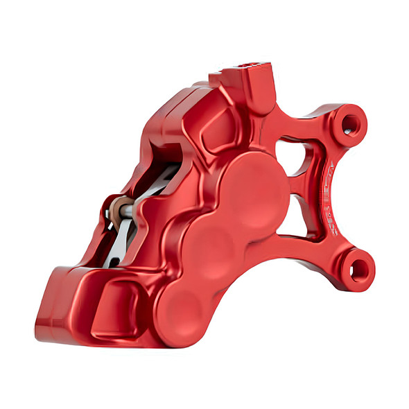 Arlen Ness - Red Six-Piston Differential Bore Front Brake Caliper for 14"Oversize Rotors