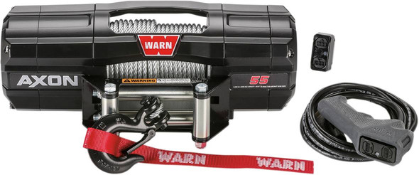 Warn - 45050717 - AXON 55 Winch - Wire Rope - 50'