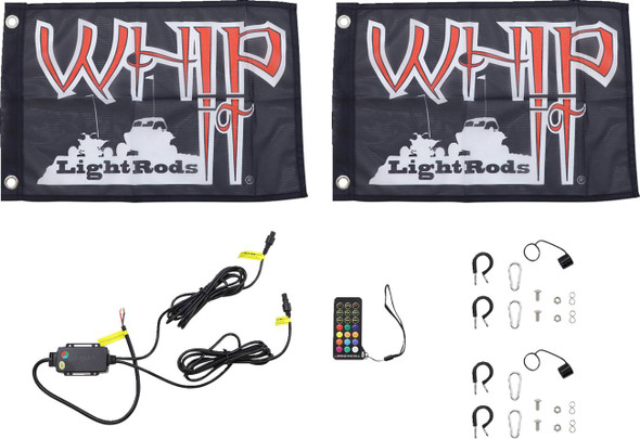 Whipitlightrods - 20402925 - 5' Light Rod Whip - Pair - Black