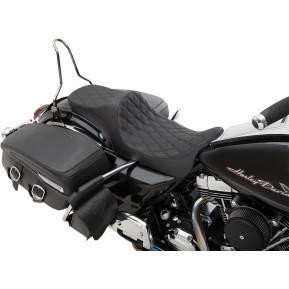 Drag Specialties - Predator III 2-Up Seats fits '08-'25 Touring Models (Except '23 FLHXSE/​FLTRXSE), 30 1/2” L Overall (15” L X 12” W Front) (11” L X 8” W Rear)