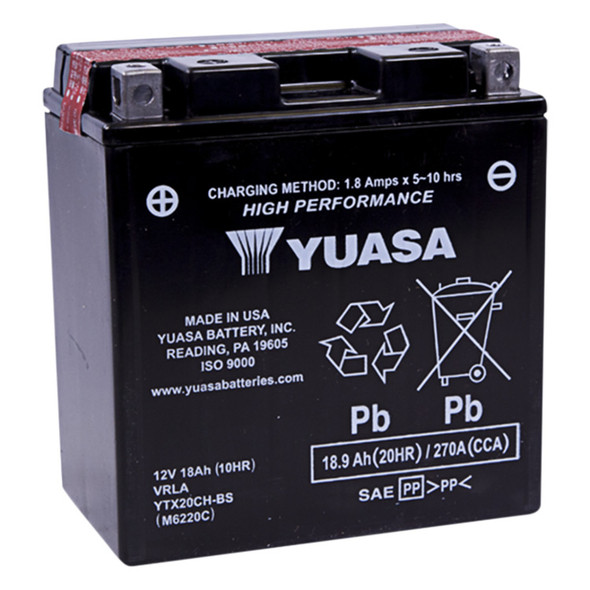 Yuasa - 21130015 - AGM Battery - YTX20CH-BS .82 L