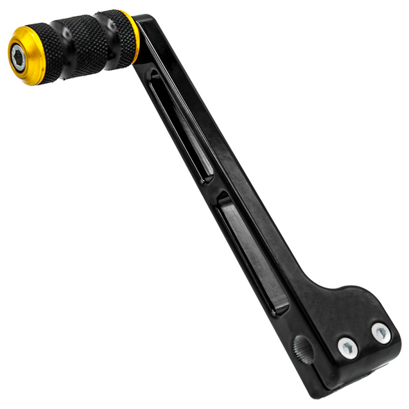 Santoro Fabworx - Once Bitten Twice Tight Performance Shifter fits '86-'22 Touring Models - Black Arm (Gold)