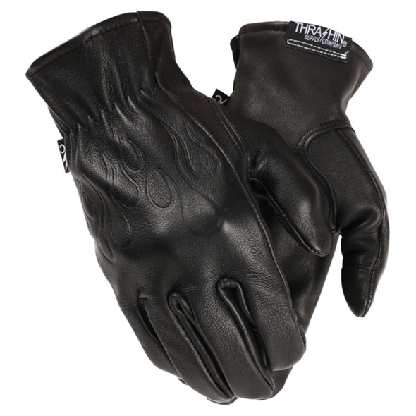 Thrashin Supply Co. - Black Roper Leather Gloves Thrashin Supply Co. - Black Roper Leather Gloves