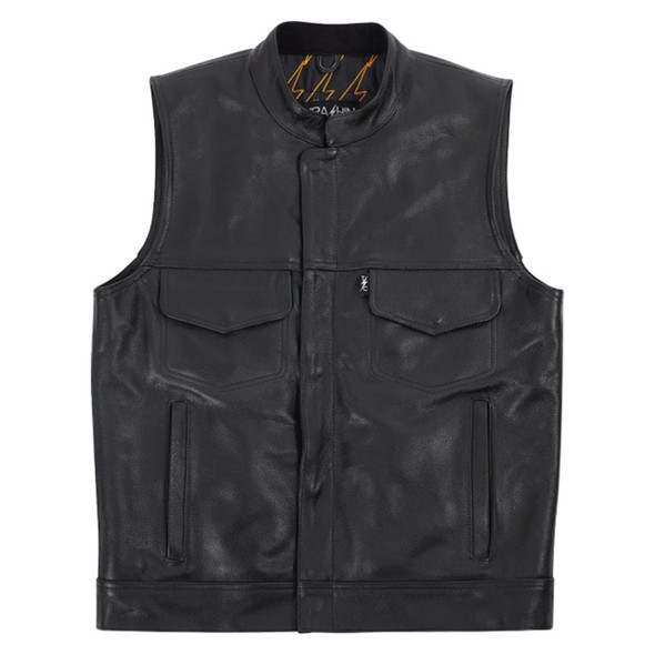 Thrashin Supply Co. - Black Mulholland Leather Riding Vest Thrashin Supply Co. - Black Mulholland Leather Riding Vest