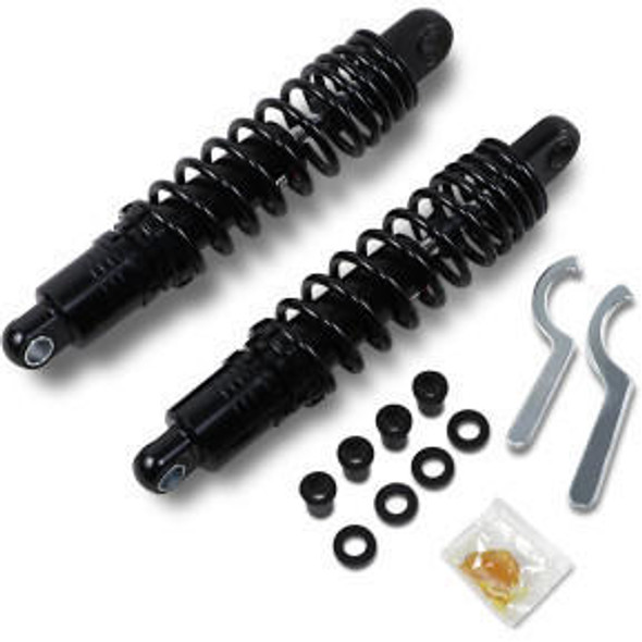Drag Specialties - Ride-Height Adjustable Shocks - Black fits '86-'03 XL Sportster & FXR Models