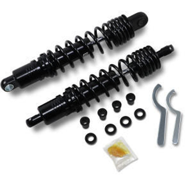 Drag Specialties - Heavy-Duty Ride-Height Adjustable Shocks - Black fits '86-'03 XL Sportster & FXR Models