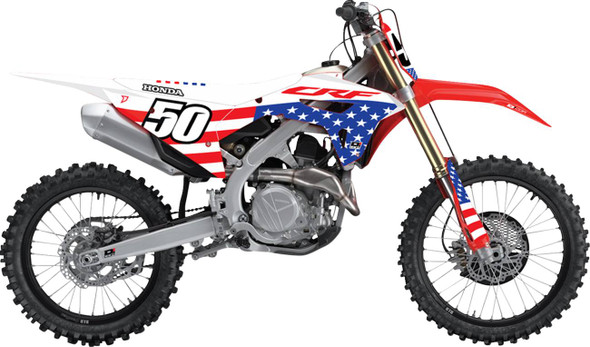 D'Cor Visuals - 20-10-300 - Graphic Kit - USA Honda Honda - CRF 250/450 R '21-'24