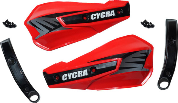 Cycra - 1CYC-1029-32 - Replacement Vortex Handshields w/ Abrasion Guards - Red