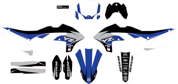 D'Cor Visuals - 20-50-482 - Graphic Kit - Cor 9 Yamaha - YZ 250/450 F