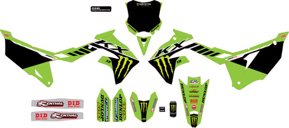 D'Cor Visuals - 20-20-664 - Graphic Kit - '24 Monster Energy - KX 250