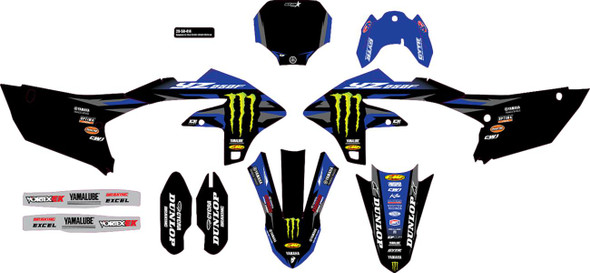 D'Cor Visuals - 20-50-414 - Graphic Kit - '23.5/'24 Monster Energy Star - YZ 250 F