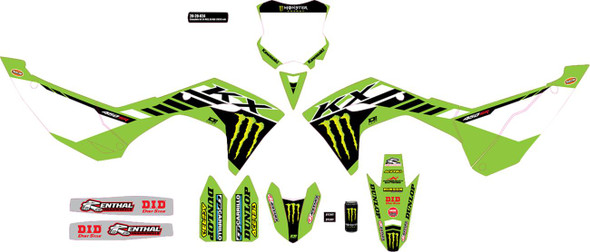 D'Cor Visuals - 20-20-824 - Graphic Kit - Monster Energy - KX 450 '24-'25