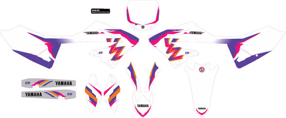 D'Cor Visuals - 20-50-333 - Graphic Kit - '93 YZ Retro - YZ 125/250 '22-'25